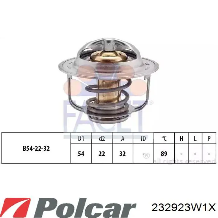 232923W1X Polcar електровентилятор охолодження в зборі (двигун + крильчатка)