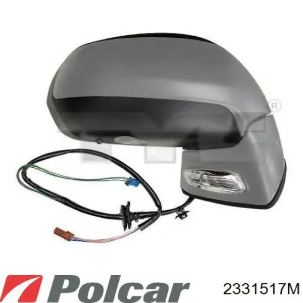 2331517M Polcar Дзеркало заднього виду, ліве