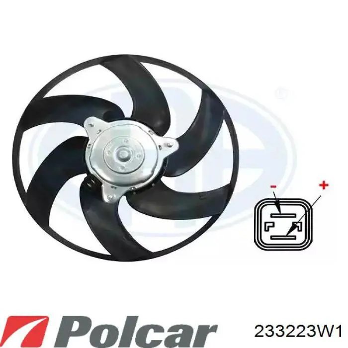 233223W1 Polcar Електровентилятор радіатора