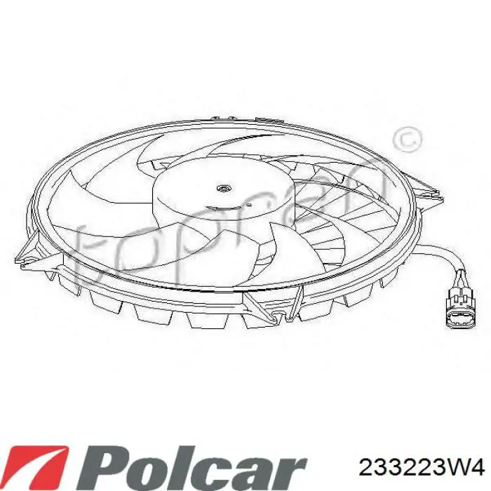 233223W4 Polcar Електровентилятор радіатора