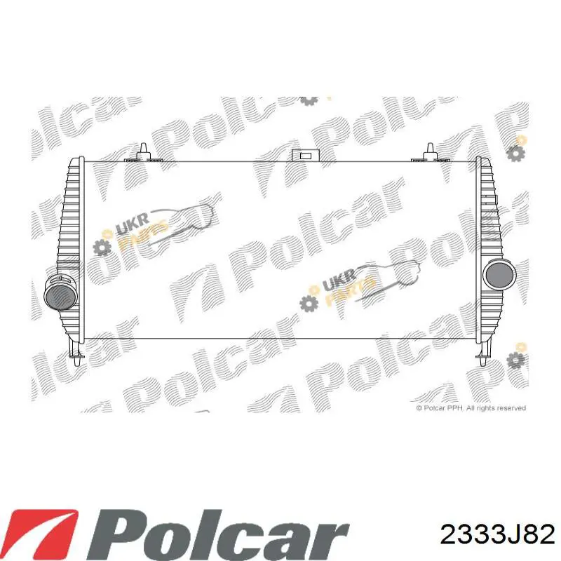 Купити 2333J82 Polcar Радіатор интеркуллера