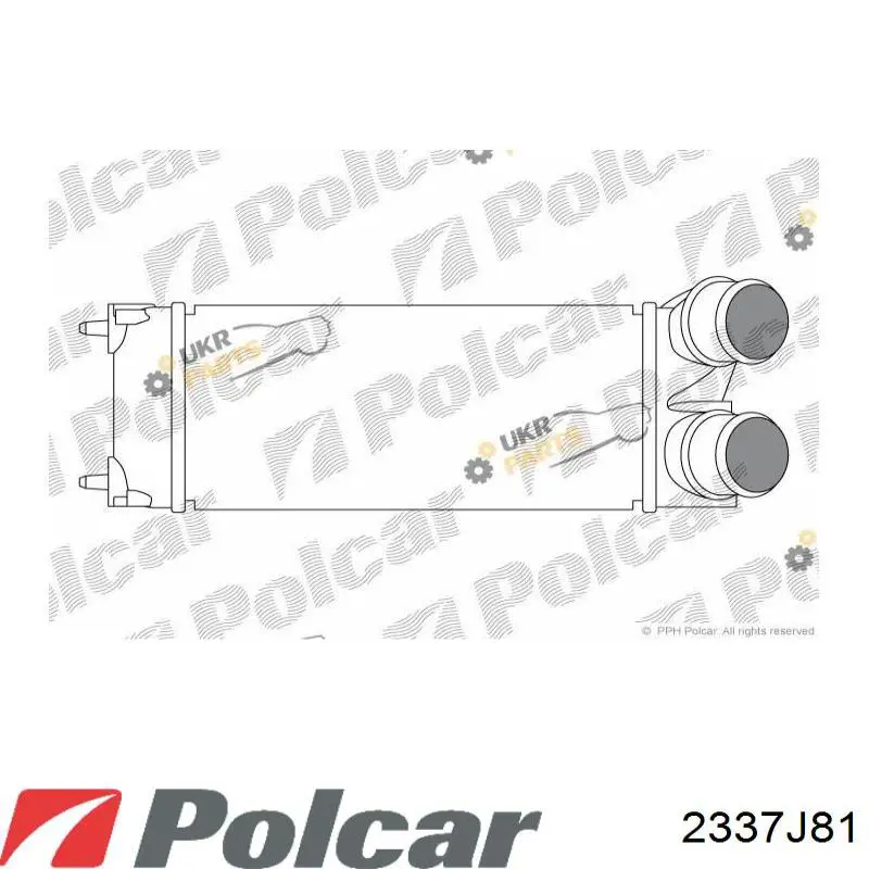 2337J81 Polcar радіатор интеркуллера