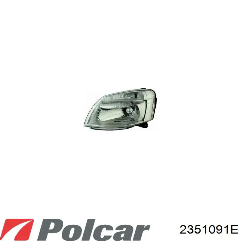 Купити 2351091E Polcar Основна фара в зборі ліва
