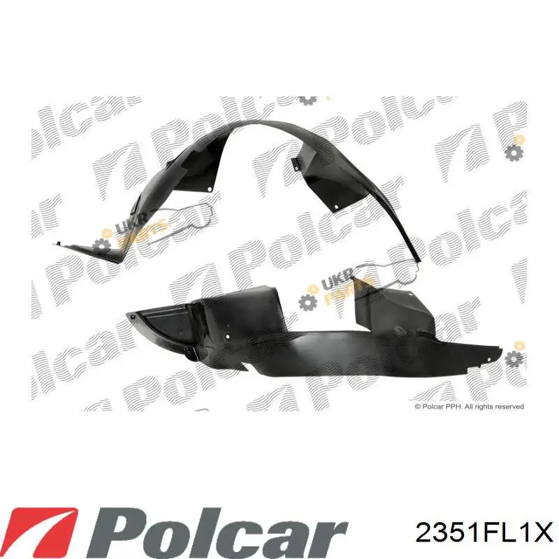 Підкрилок передній лівий 2351FL1X Polcar