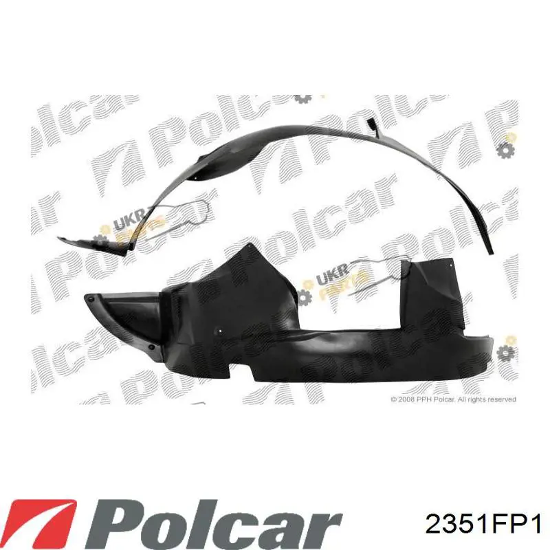 Підкрилок передній правий 2351FP1 Polcar