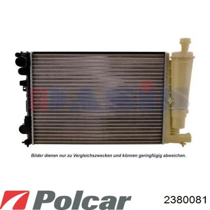 2380081 Polcar радіатор охолодження двигуна
