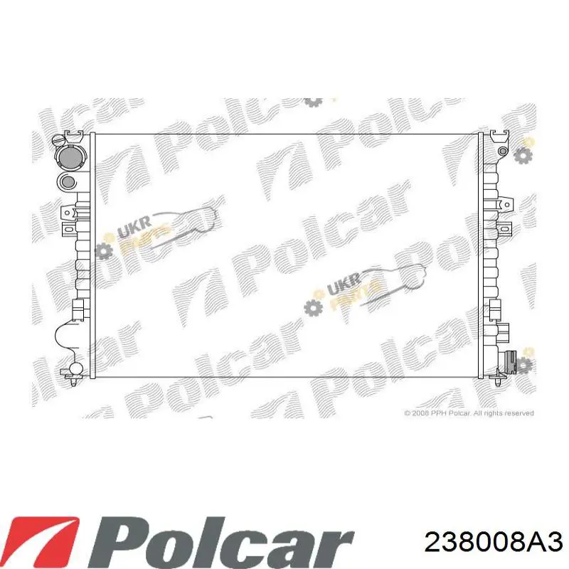 Радіатор 238008A3 Polcar
