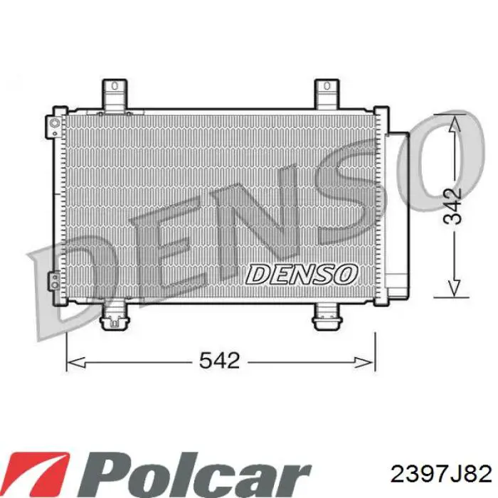 2397J82 Polcar радіатор интеркуллера