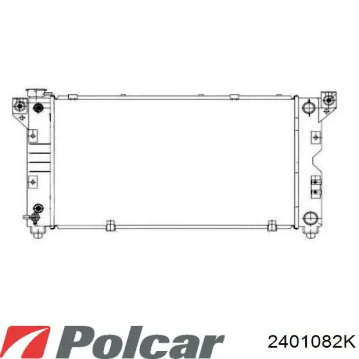 2401082K Polcar Радіатор охолодження двигуна