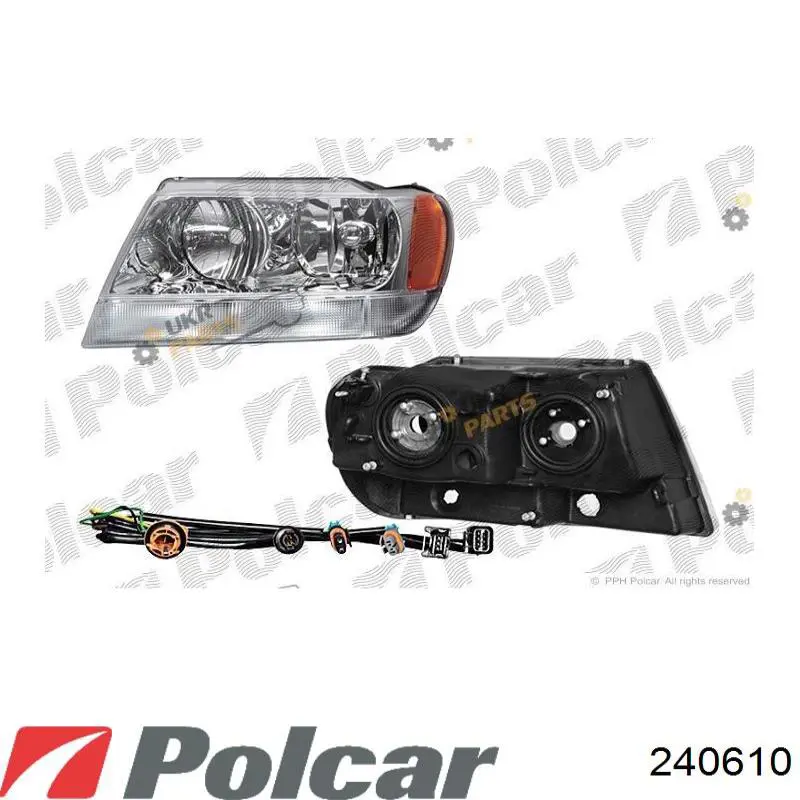 Фара правая Depo/Loro/Abakus 3331144RHSN ціна, від 59.40 USD
