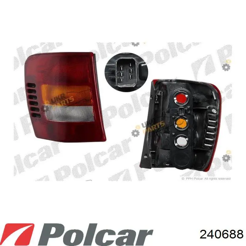 Купити 240688 Polcar Задня права фара
