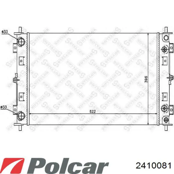 2410081 Polcar Радіатор охолодження двигуна