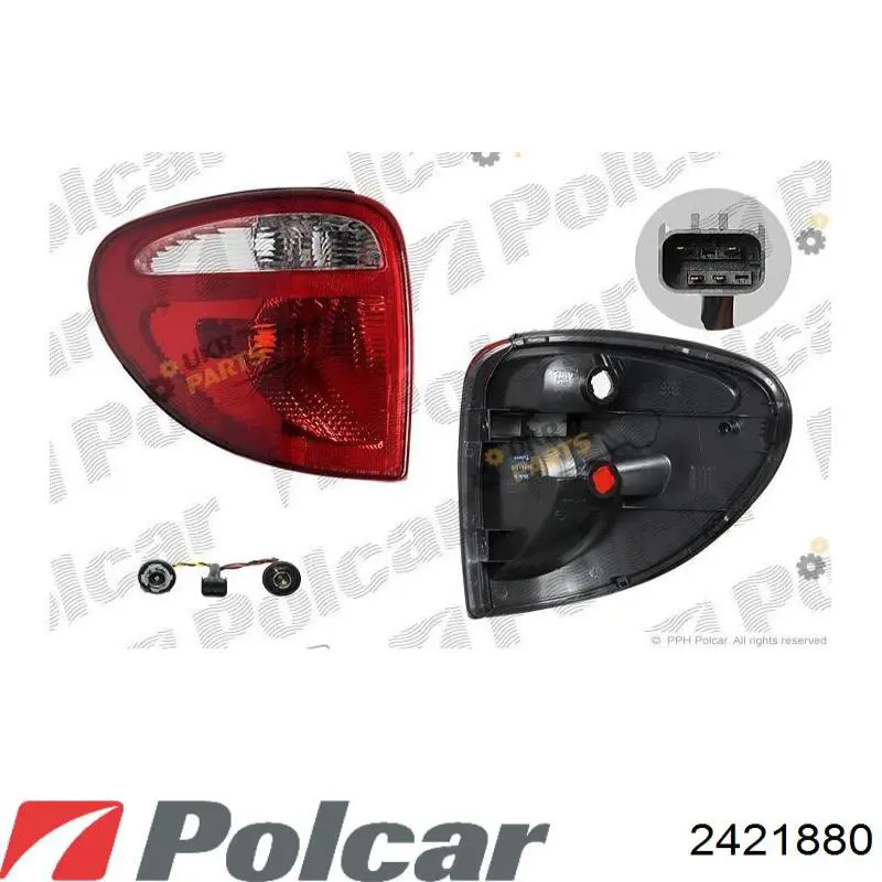 2421880 Polcar Ліхтар задній правий