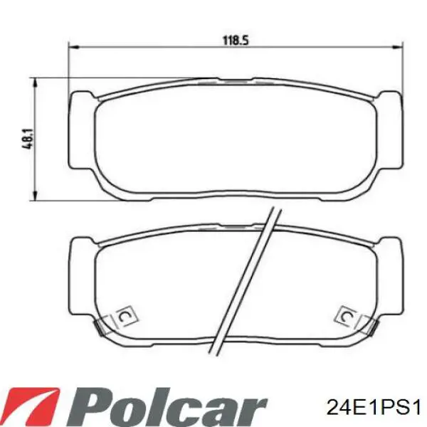 Купити 24E1PS1 Polcar Мотор омивача лобового скла