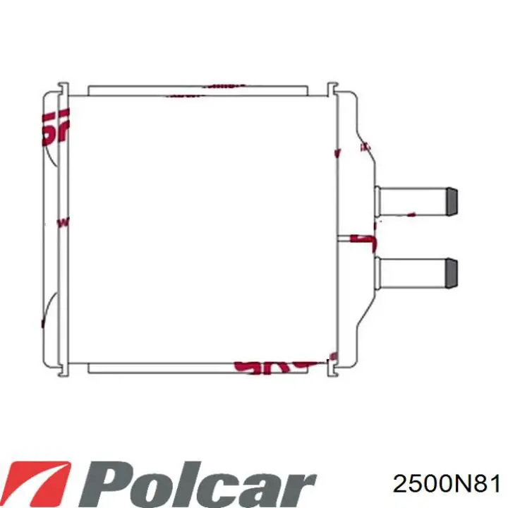 2500N81 Polcar радіатор пічки (обігрівача)