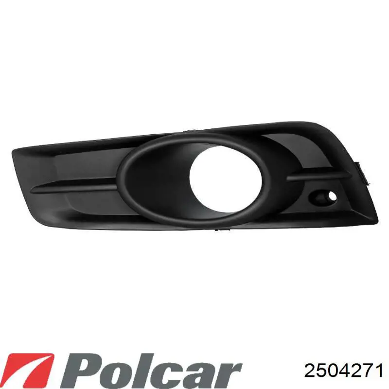 2504271 Polcar заглушка/ решітка протитуманних фар бампера переднього, права