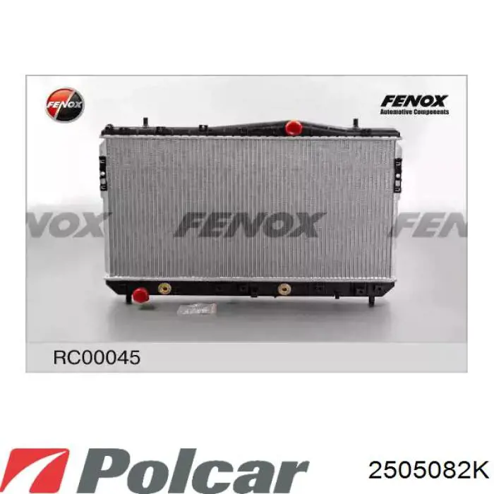 Радіатор основний Polcar 2505082K ціна, від 62.63 USD