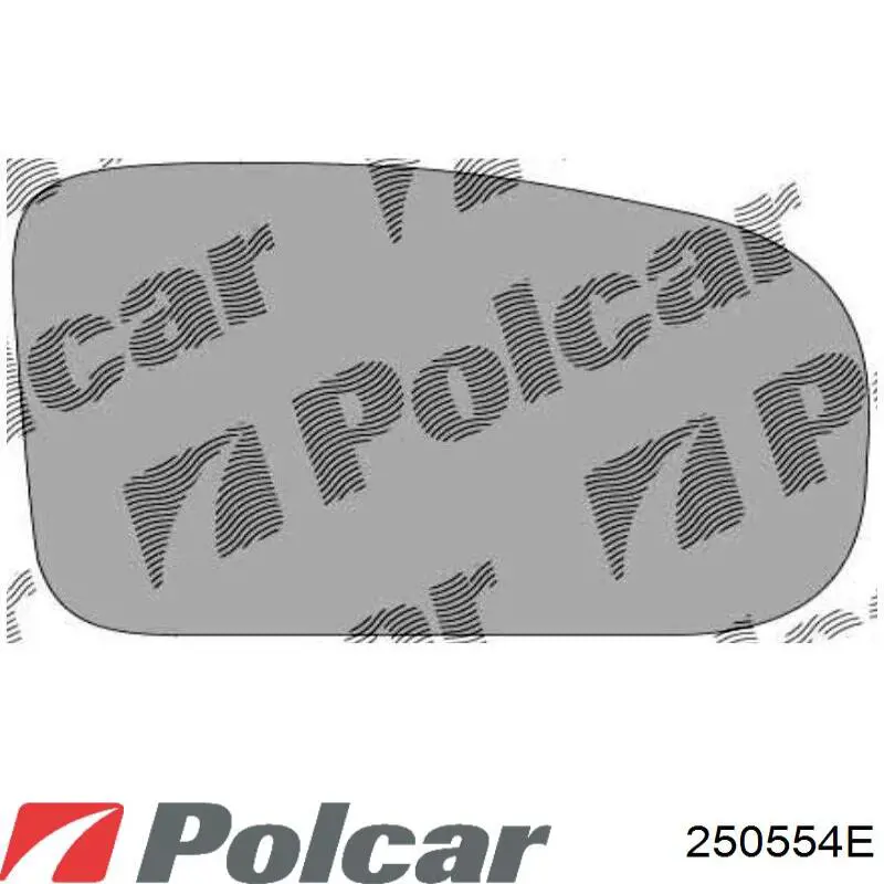Дзеркальний елемент лівого дзеркала заднього виду Polcar 2507542M ціна, від 9.49 USD