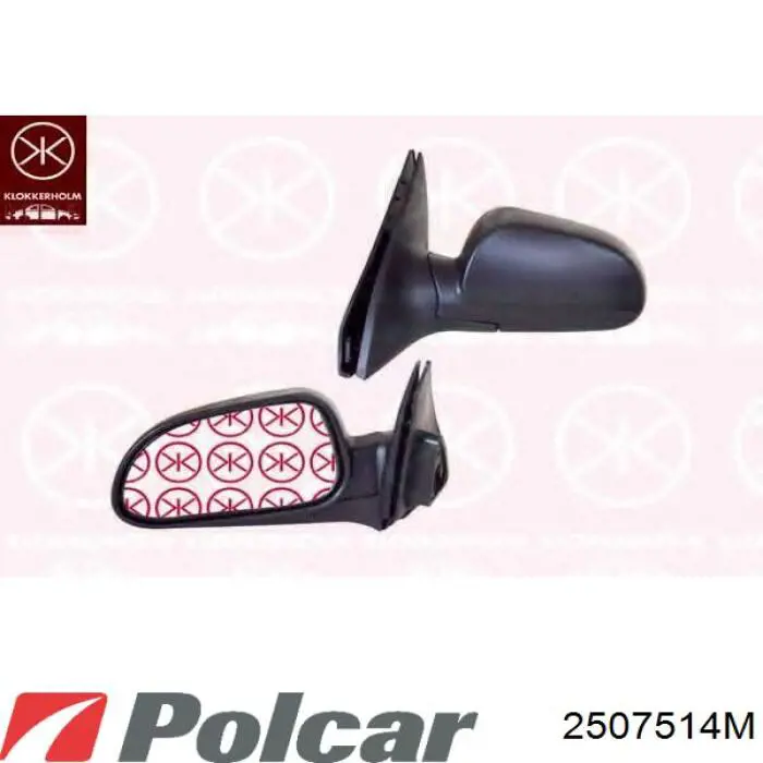 2507514M Polcar Дзеркало заднього виду, ліве