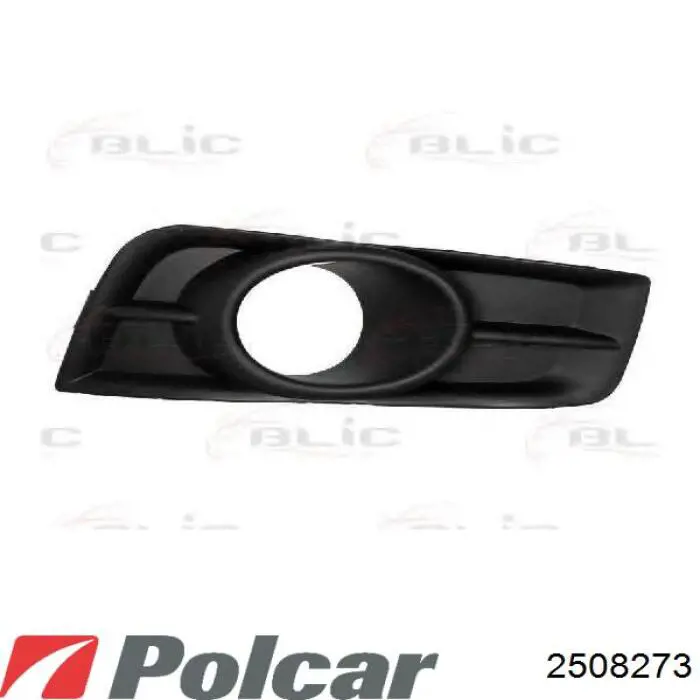 2508273 Polcar заглушка/ решітка протитуманних фар бампера переднього, ліва