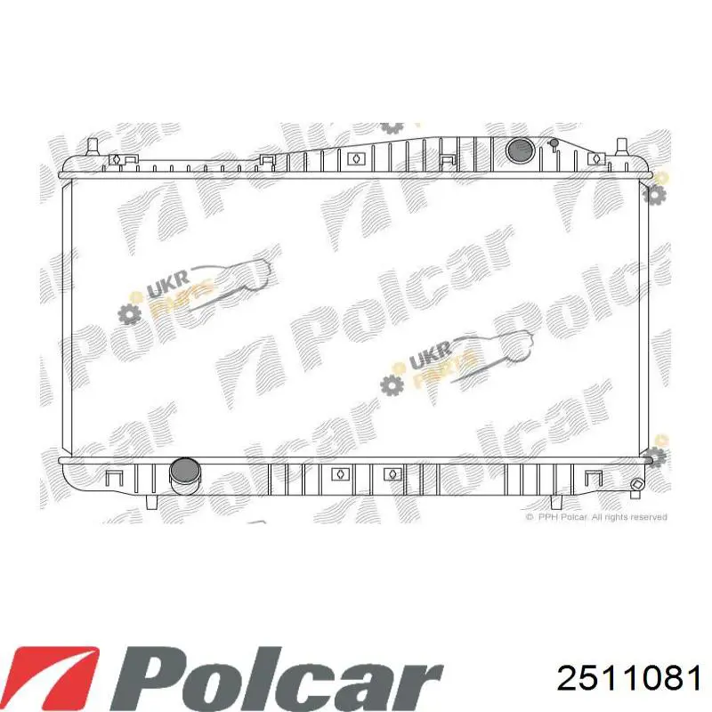 2511081 Polcar радіатор охолодження двигуна