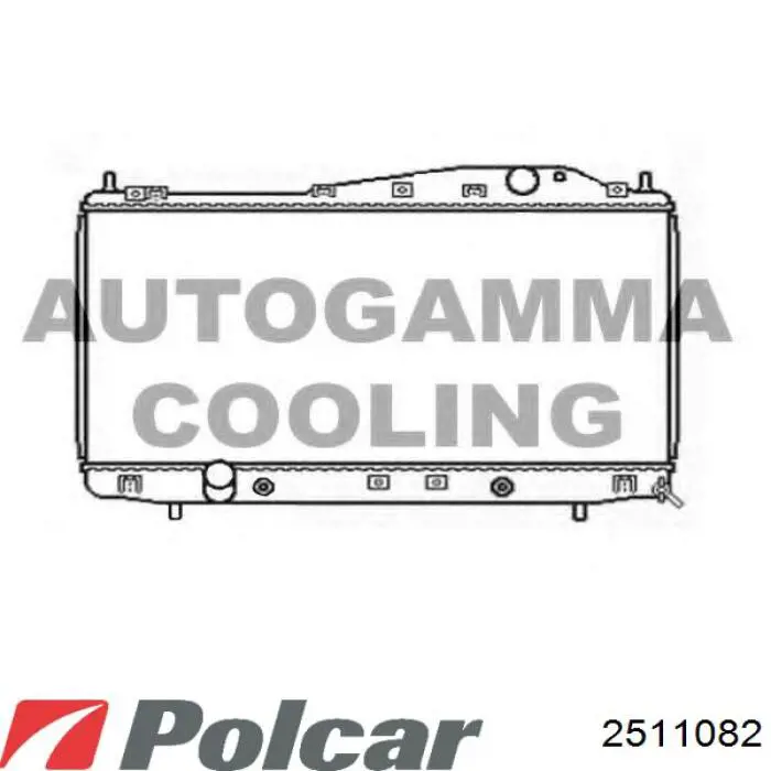 Радіатор 2511082 Polcar