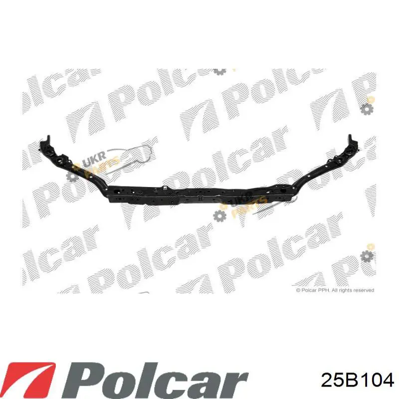 25B104 Polcar Супорт радіатора верхній/монтажна панель кріплення фар