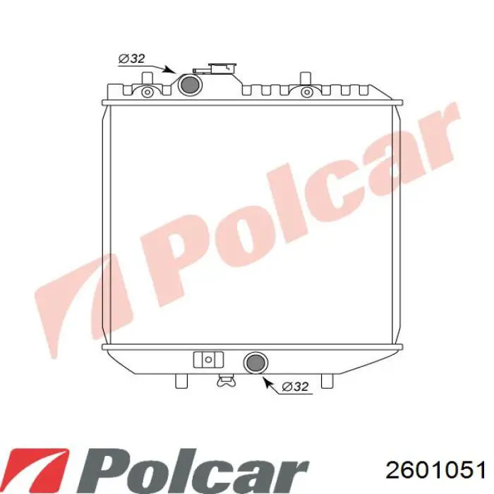 Решітка радіатора 2601051 Polcar