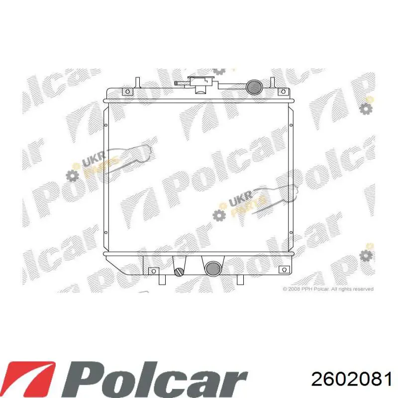 Купити 2602081 Polcar Радіатор двигуна