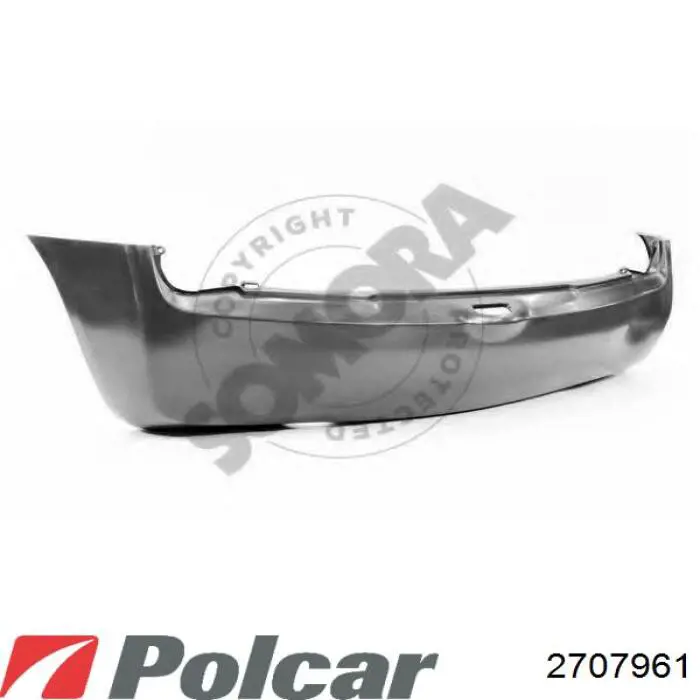 270796 Polcar Буфер (бампер) задній