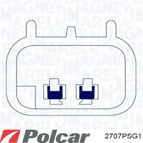 Склопідйомник передньої лівої двері 2707PSG1 Polcar