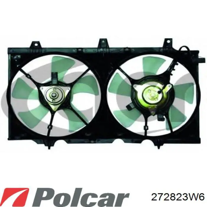 272823W6 Polcar дифузор радіатора охолодження, в зборі з двигуном і крильчаткою