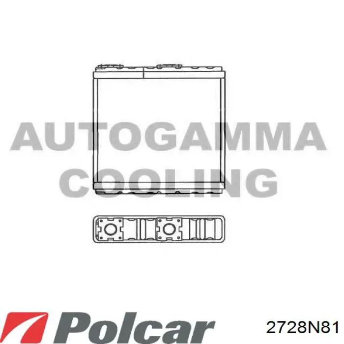 2728N81 Polcar радіатор пічки (обігрівача)