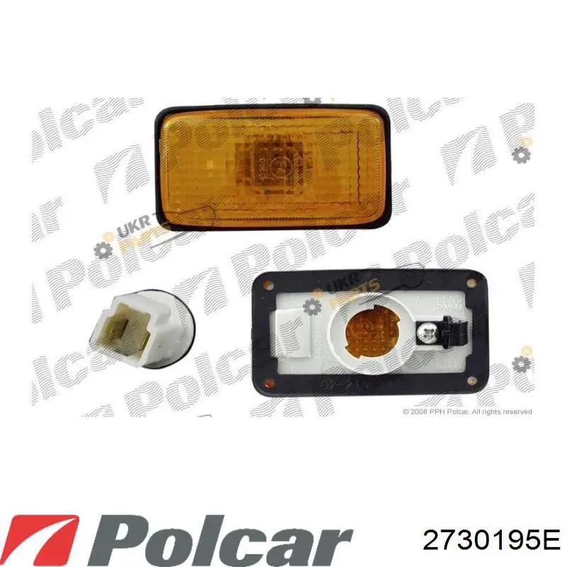 Повторювач повороту на крилі Polcar 2730195E ціна, від 13.60 USD