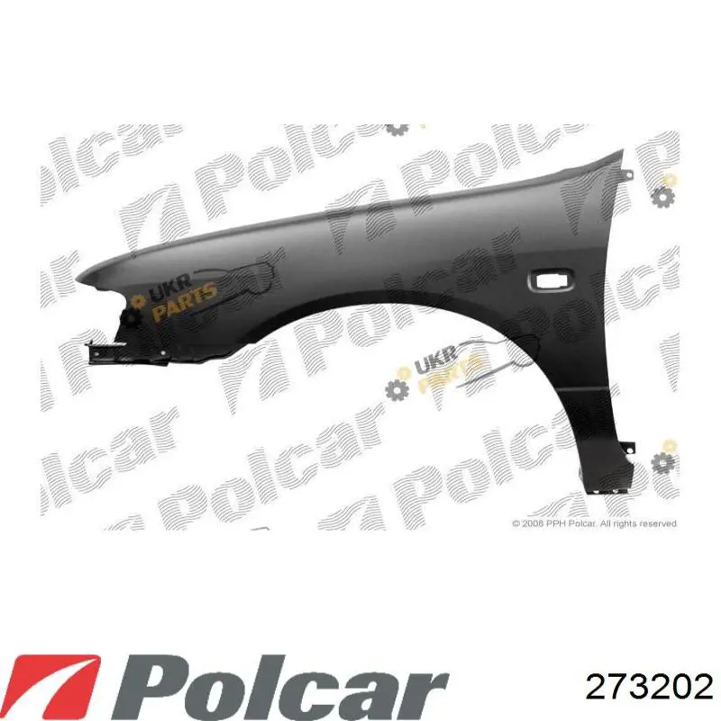 Крило переднє праве FPS FP1668312 ціна, від 41.78 USD