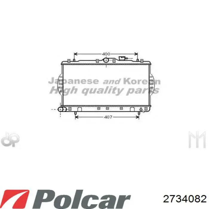 Радіатор 2734082 Polcar