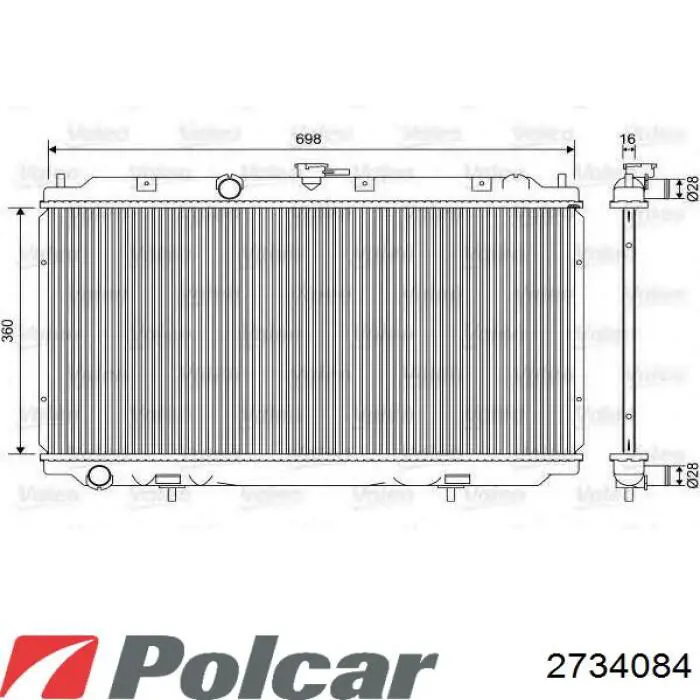 Радіатор основний Magneti Marelli 350213176200 ціна, від 87.70 USD