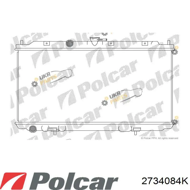 Радіатор основний Polcar 2734084K ціна, від 70.47 USD