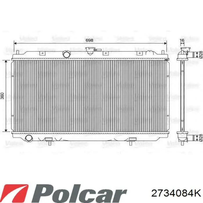 Радіатор 350213176200 Magneti Marelli
