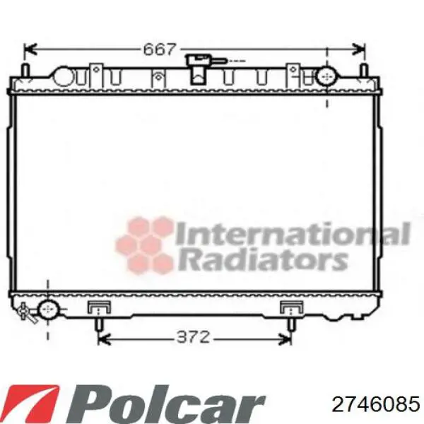Радіатор 2746085 Polcar