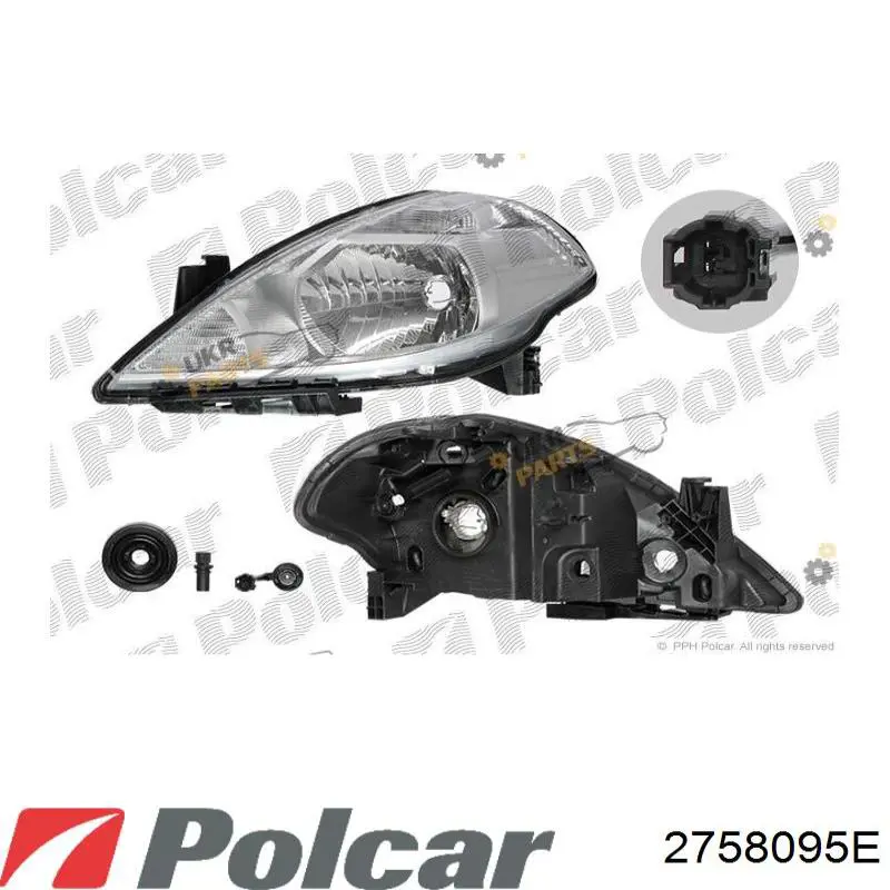 Купити 2758095E Polcar Фара ліва передня