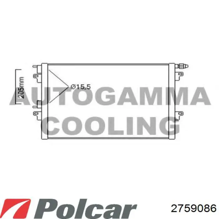 Радіатор охолодження Polcar 2759086