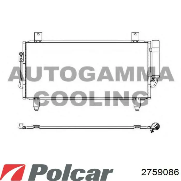 Радіатор основний Polcar 2759086 ціна, від 153.42 USD