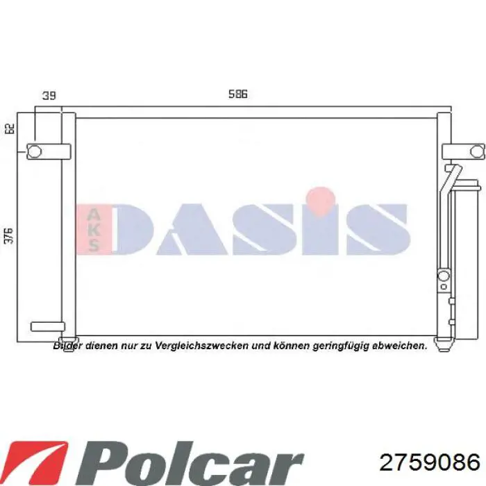 Радіатор 2759086 Polcar