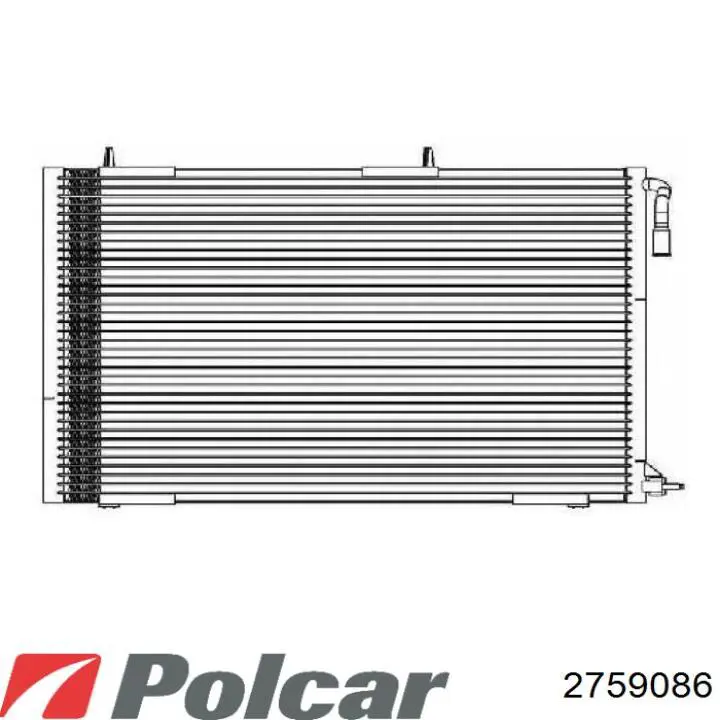 Радіатор основний Polcar 2759086 ціна, від 153.42 USD