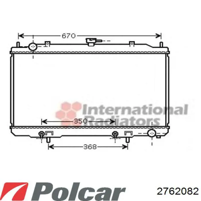 Радіатор охолодження двигуна 214602Y600 Nissan