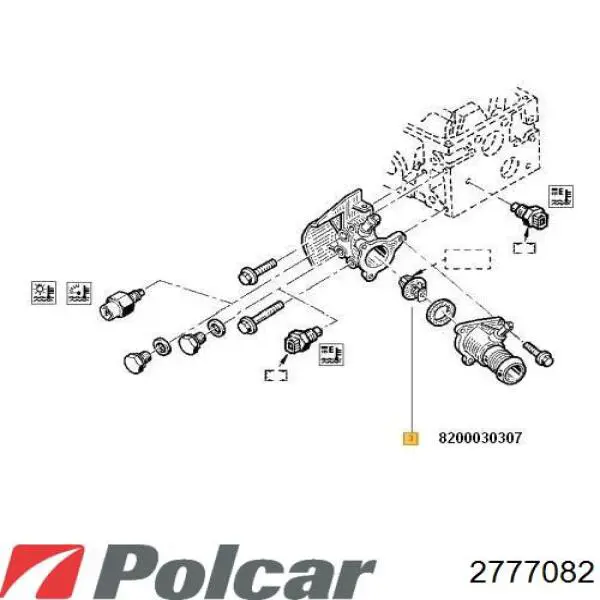 Радіатор основний Polcar 2777082 ціна, від 159.79 USD