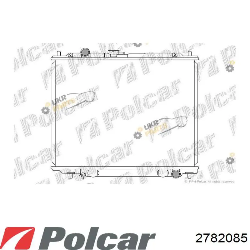 Радіатор охолодження Polcar 2782085