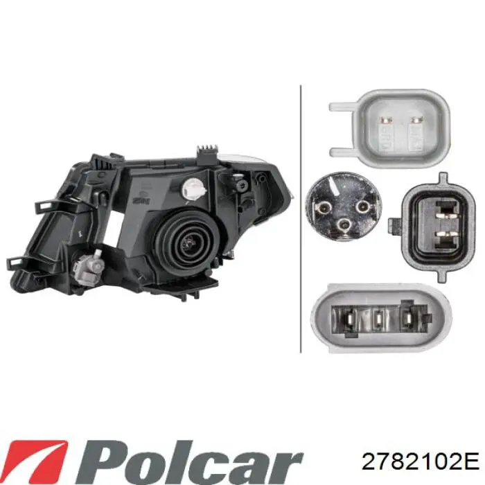 2782102E Polcar Фара правая