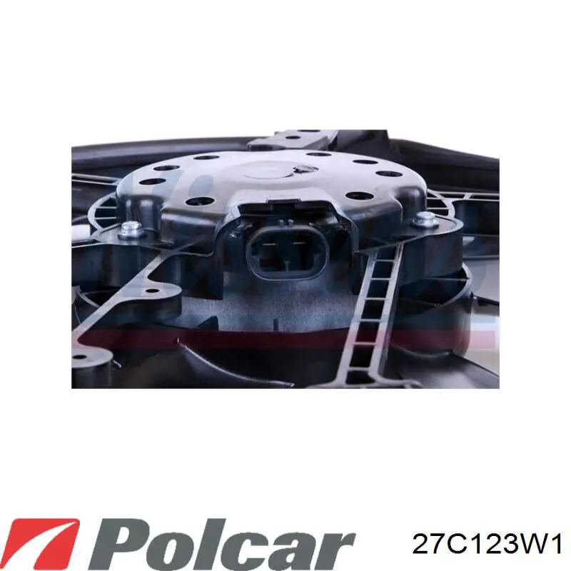 Дифузор радіатора охолодження, в зборі з двигуном і крильчаткою Polcar 27C123W1 ціна, від 64.33 USD